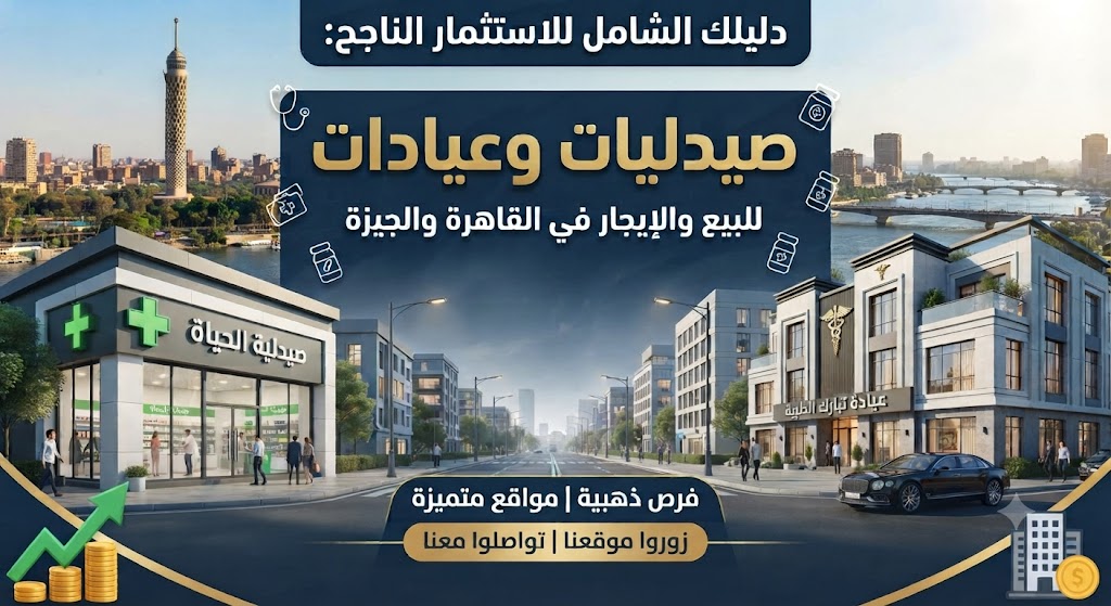 دليلك الشامل للاستثمار الناجح: صيدليات وعيادات للبيع والإيجار في القاهرة والجيزة