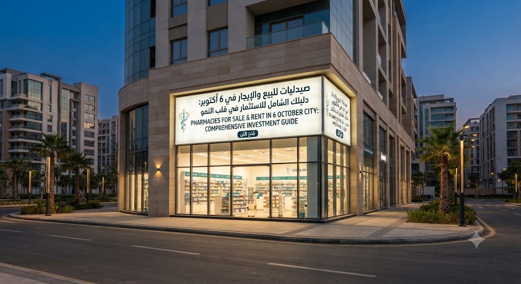 دليلك الشامل لفرص بيع وإيجار صيدليات في 6 أكتوبر: استثمر في قلب النمو