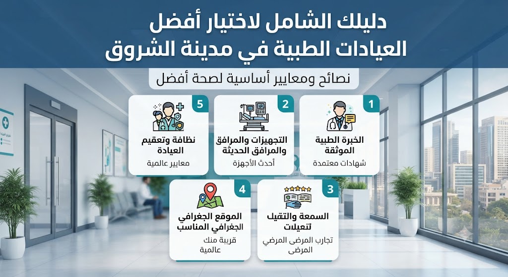 دليلك الشامل لاختيار أفضل العيادات الطبية في مدينة الشروق