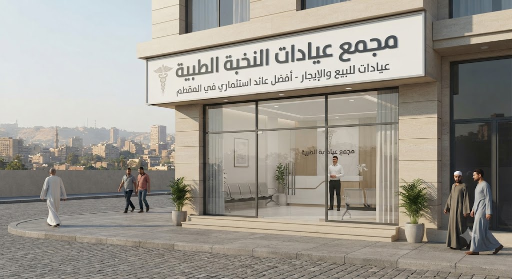 دليل الاستثمار الطبي الشامل: عيادات للبيع والإيجار في المقطم لضمان أعلى عائد