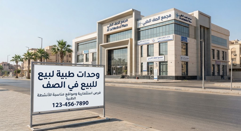 وحدات طبية للبيع في الصف | فرص استثمارية ومواقع مناسبة للأنشطة الطبية