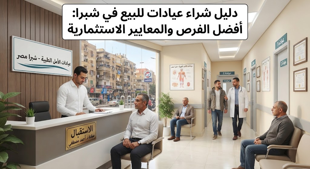 دليل شراء عيادات للبيع في شبرا: أفضل الفرص والمعايير الاستثمارية